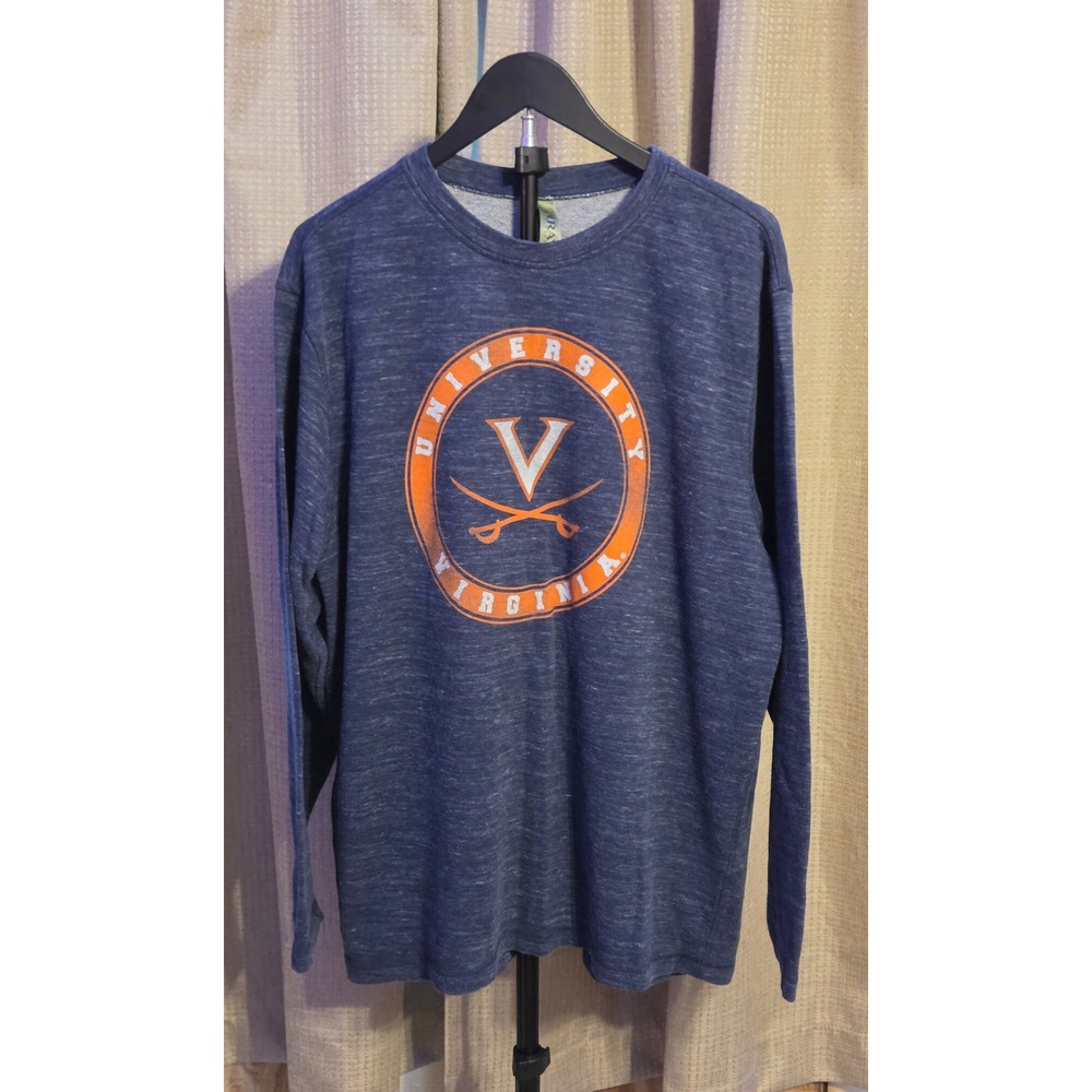 Ouray University Of Virginia Cavaliers Graphic Long Sleeve Pullover Mens Size XL